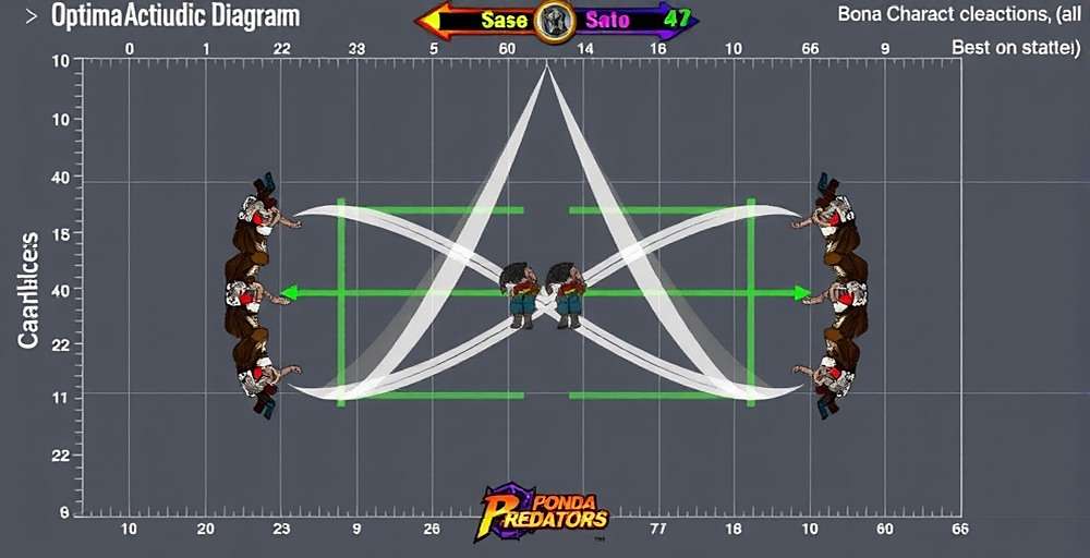 Ponda Predators Battle Strategy Guide Ponda Predators battle strategy diagram showing optimal character positioning and attack sequences