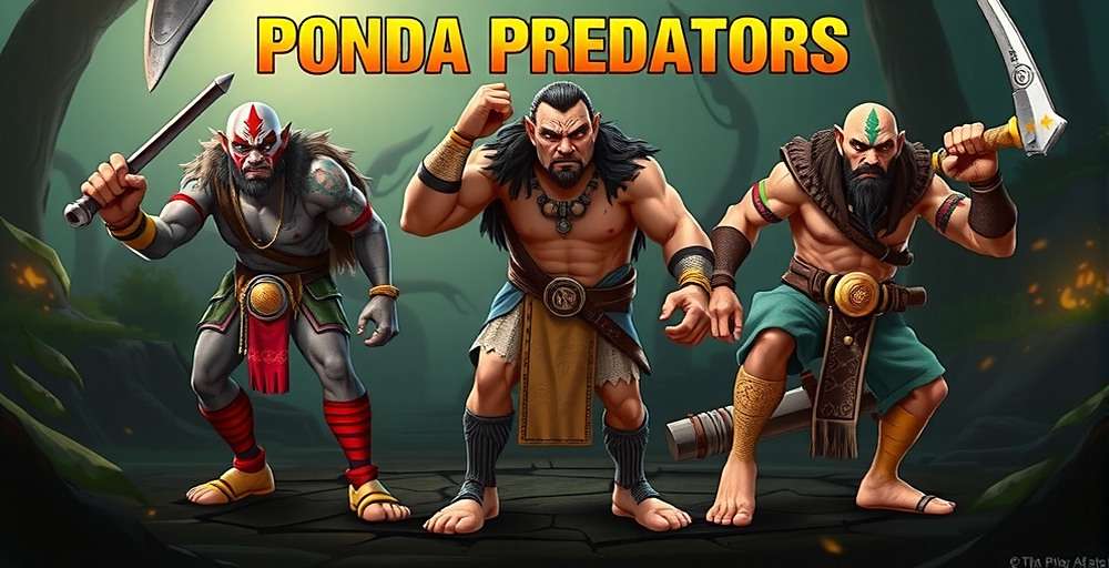 Ponda Predators Character Roster Ponda Predators character selection screen showing various legendary warriors from Indian mythology