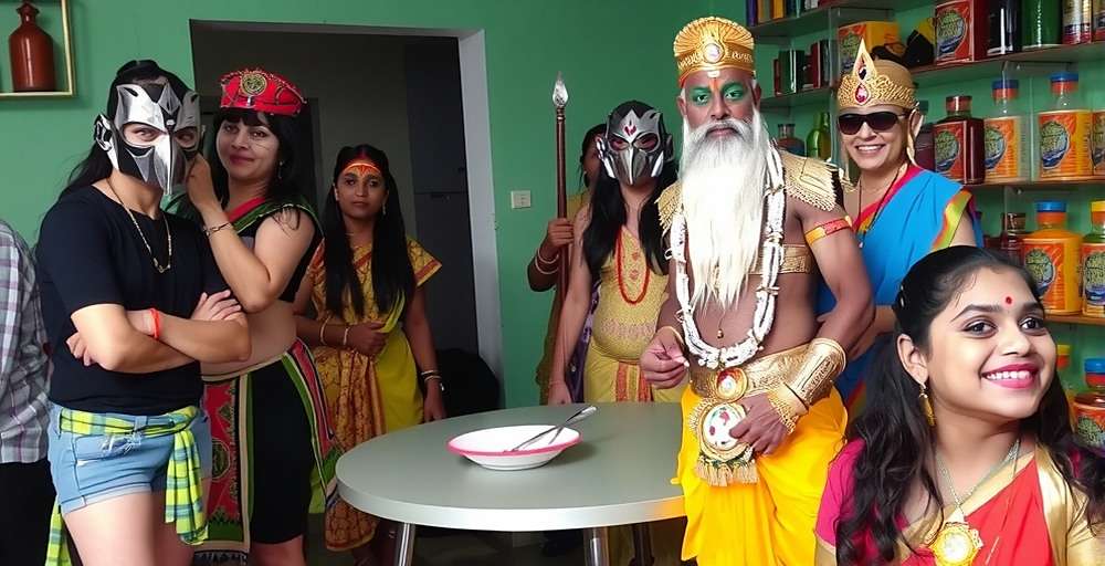 Ponda Predators Community Meetup Ponda Predators community meetup in Chennai with players dressed as mythological characters